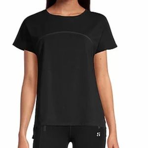 Sports Illustrated Womens Black Crew Neck Short Sleeve T-Shirt size M